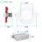 3.74'' Selectable Color Temperature 8 Watt Dimmable Air-Tight IC Rated LED Canless Recessed Lighting Kit
