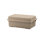 Like-it Plastic Storage Box Bin Beige Shallow Durable Organizer for Outdoor and Garage