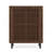 Modern Wooden Shoe Cabinet with Louvered Doors 6-Tier Storage Organizer-2057259986
