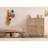 Modern Hallway Furniture Set, 2 Pieces - Velvet Bench & Shoe Cabinet, Sonomo & Stone Color, 37.4 x 43.7 x 14.2 in & 41.3 x 43.7 x 14.2 in | 100% Melamine Coated Particle Board, Stylish Scandinavian Design