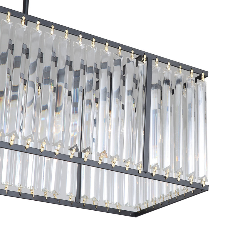 Luminaire suspendu moderne en verre à DEL pour salle à manger