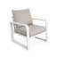 Chaise d'extérieur moderne simple en aluminium