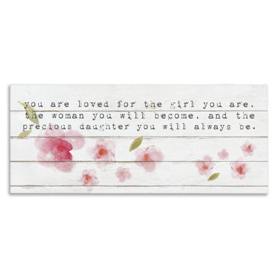 Décoration murale Jorje You are Lived for the Precious Daughter You Are Flowers Kids