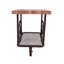 Table de bout Francie en chêne et gris antique