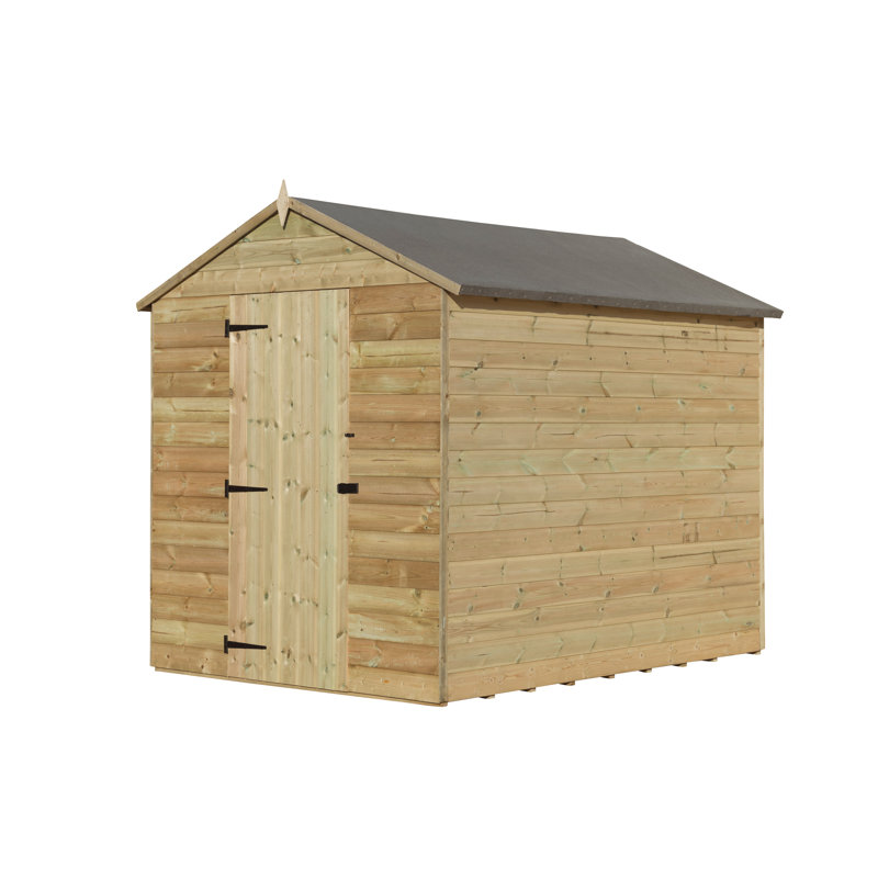 Premier Apex Shiplap Wooden Shed, 5ft. W x 8ft. D