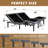 Split King Massaging Zero Gravity Adjustable Bed w/ Wireless Remote & Under-bed lighting & USB port