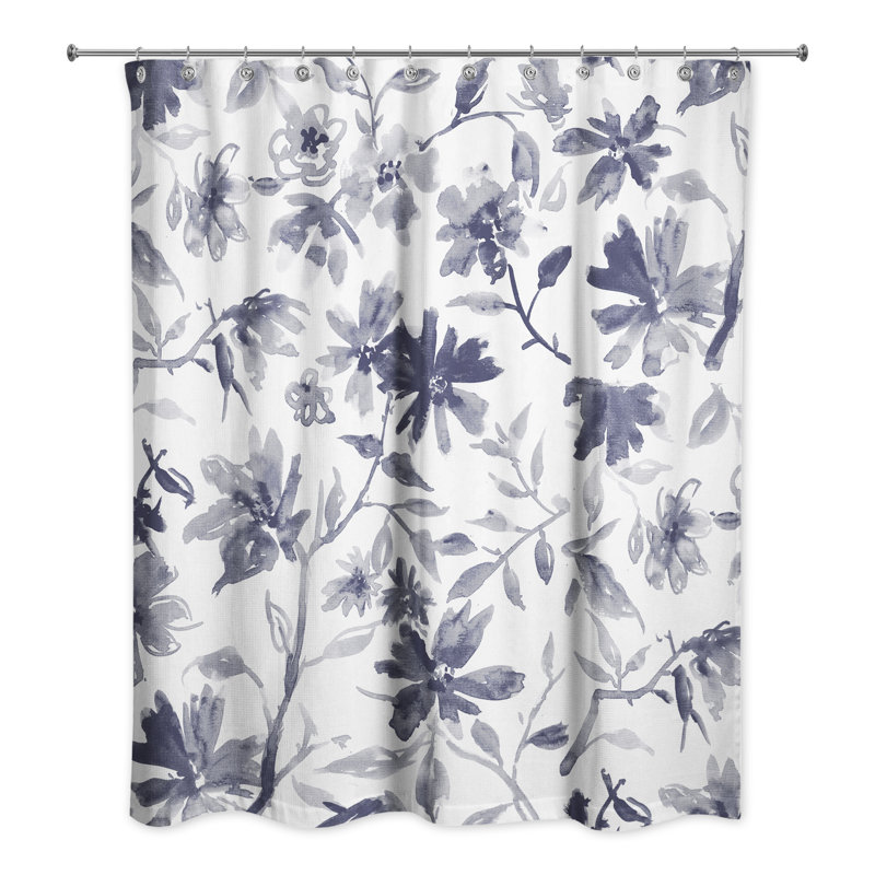 Rideau de douche Roneil, Bleu marine