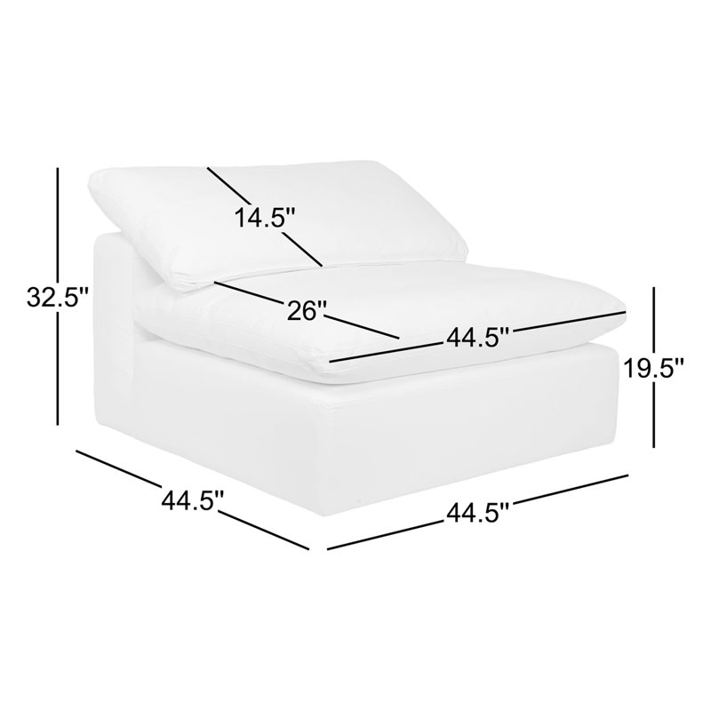 Clay Slipper Chair, White Livesmart®