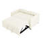 Lit convertible en velours beige 31: canapé confortable pour le salon. Mutil. Oreillers moelleux inclus. Canapé design. Coussins ajustables. Facile à assembler