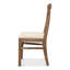 Chaise d’appoint rembourrée en lin beige Monet