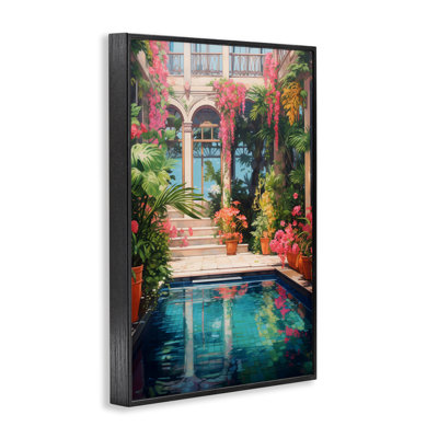 Giclée encadrée rose rose