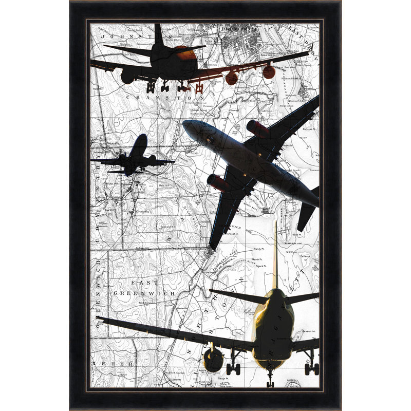 Airplane Map 2 Print by Thom Filicia