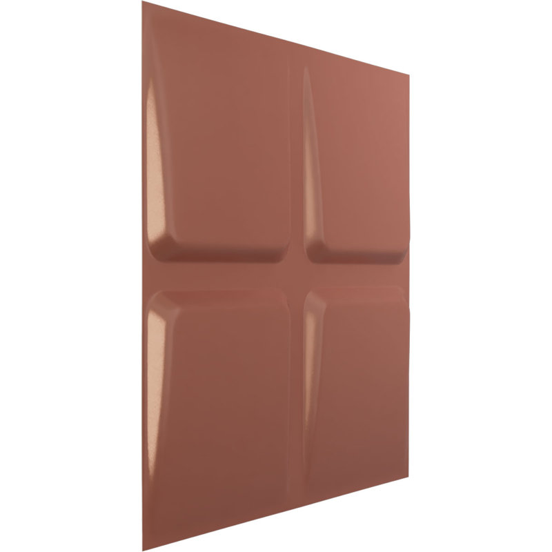 Panneau mural décoratif Galveston EnduraWall 3D, Rose champagne métallique nacré universel