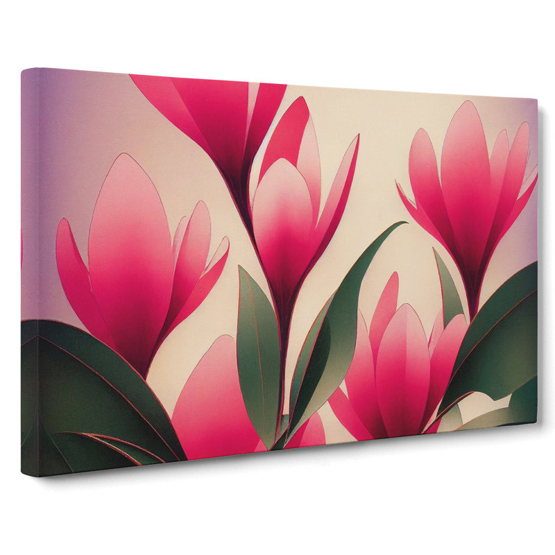 Cherry Blossom Flowers - Wrapped Canvas, 50cm H x 76cm W x 3cm D