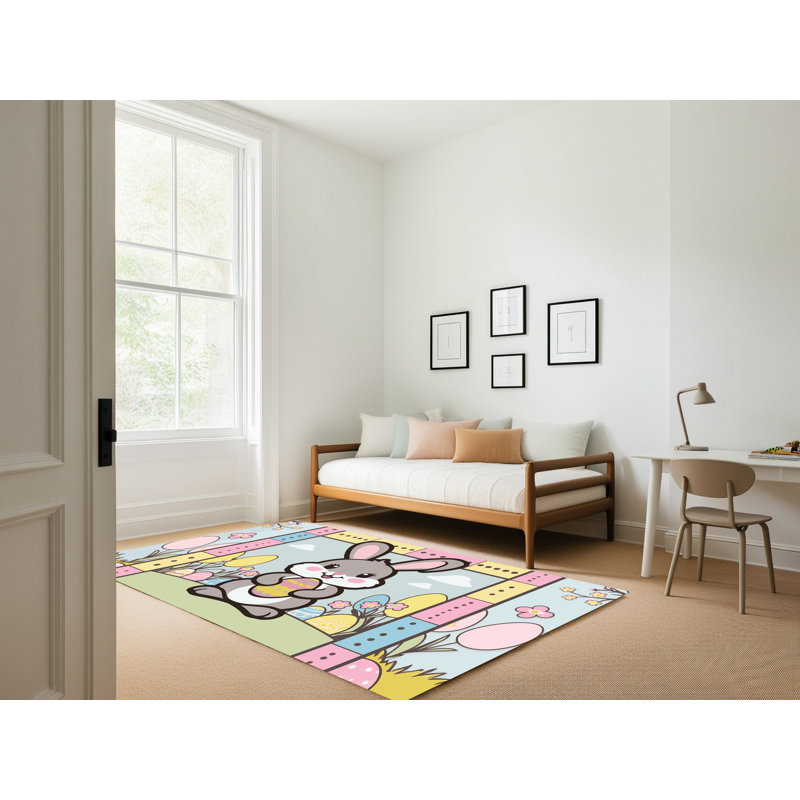 Tapis de vacances de Pâques The Holiday Aisle®, Rectangle 5 pi x 7 pi