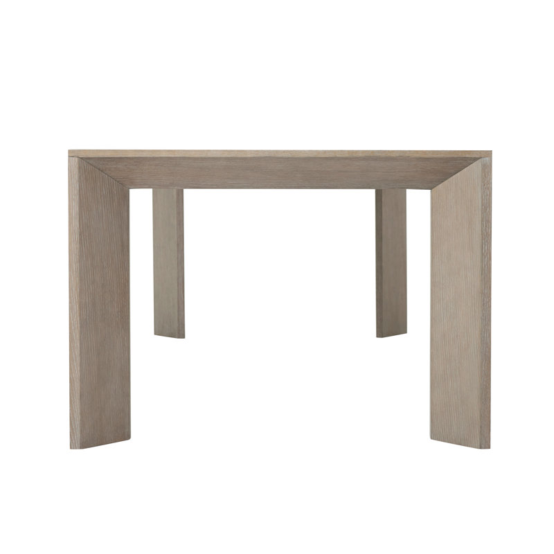 Beige Oak Extendable Rectangular Dining Table