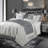 Celeste Taupe Ivory Jacquard Modern Comforter Set-950222413