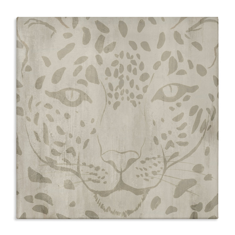 Toile Majestic Jaguar Face, design par Hannah Dawson, H 24 po x l 24 po