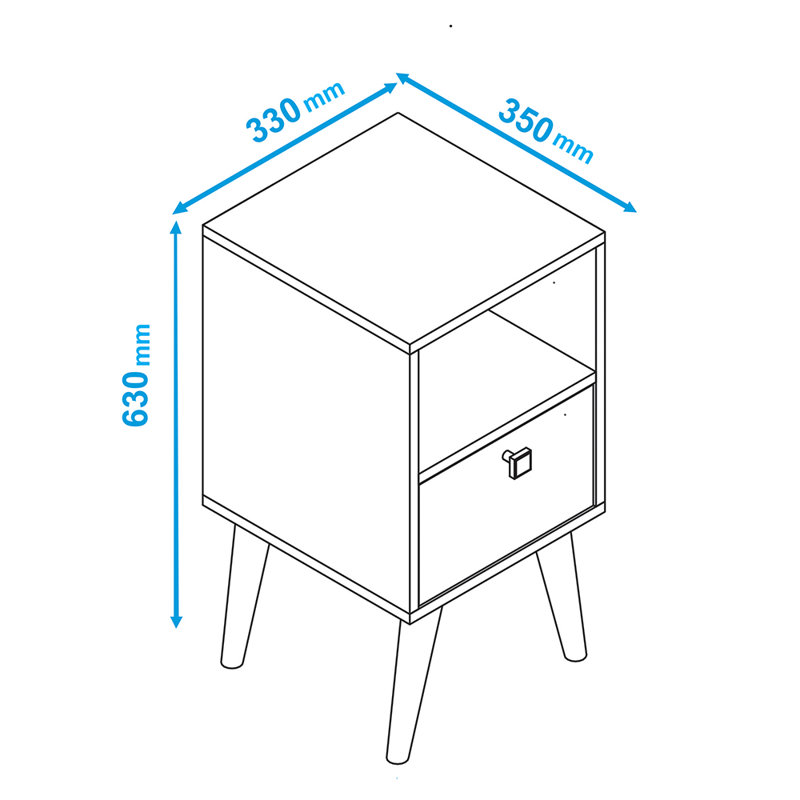 Sebuh Side Table with Storage