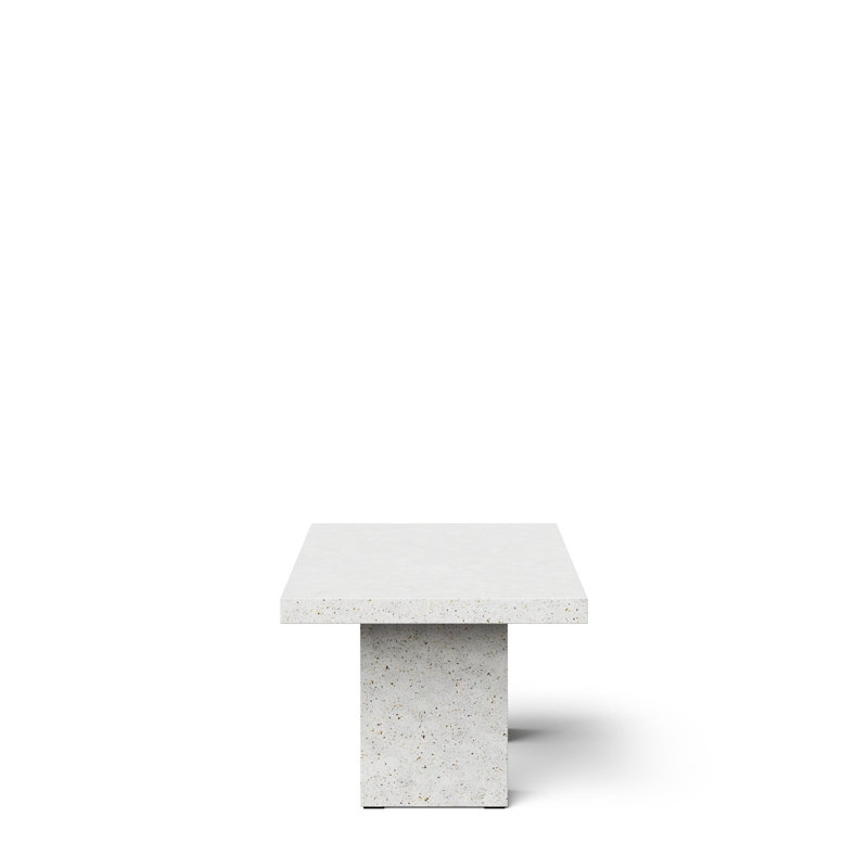 Mixx Elcor 82.75, Counter Table (36.25" Height), Ivory Terrazo, 95" L x 47" W