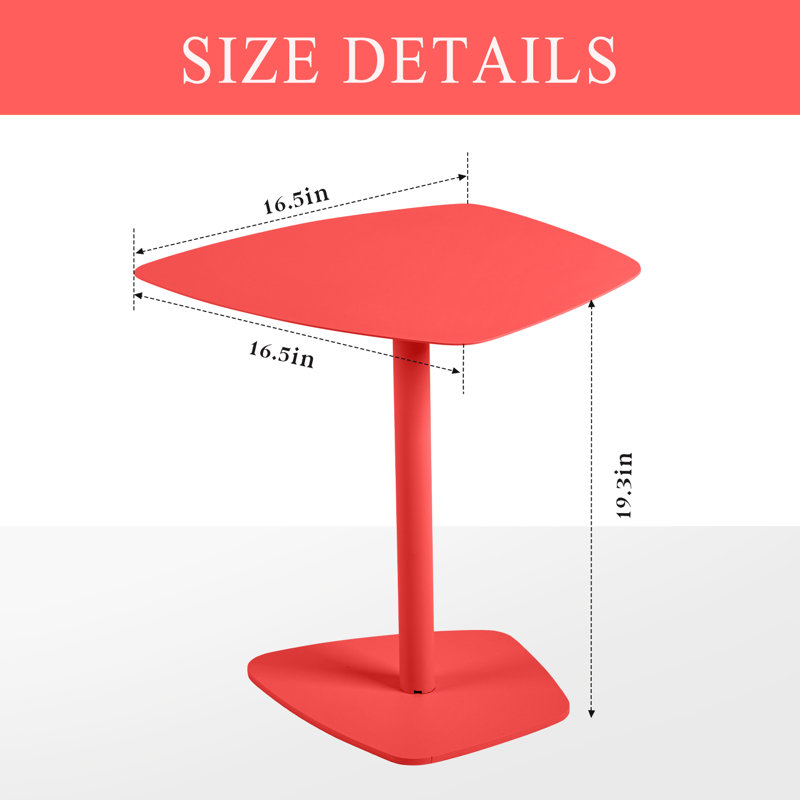 Table de bout Glenis, Rouge