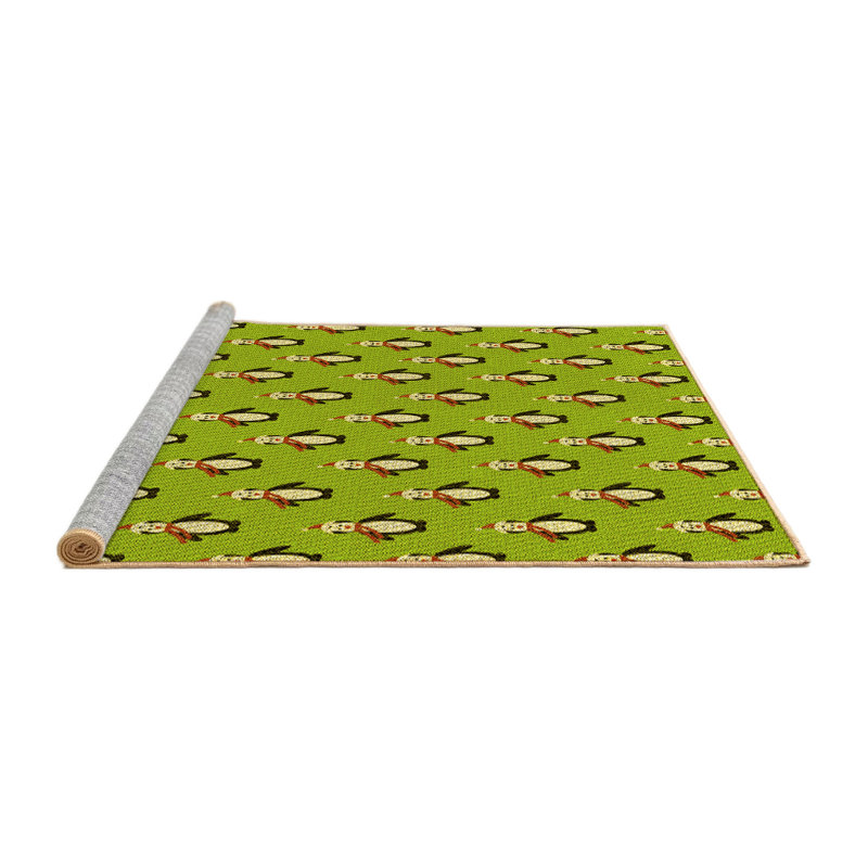 Tapis jaune tissé à la machine 5 pi x 8 pi
