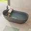 63" Luxury Solid Surface Bathtub, Stone Resin Freestanding Soaking Bathtub With Overflow And Pop-Up Drain For Contemporary Bathroom, Matte Grey