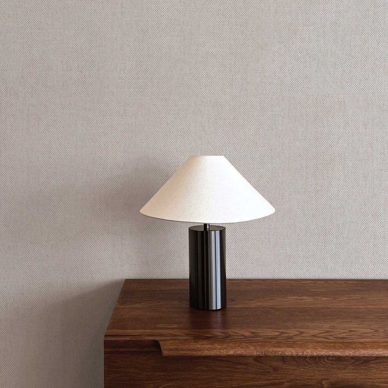 Fine Boxweave Paperweave Wallpaper, Gray