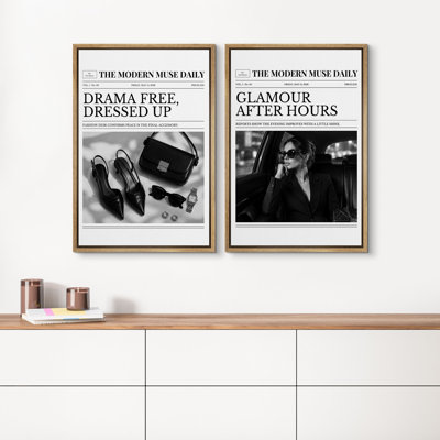 The Modern Muse Daily Drama Free Glamour After Hours Fashion Citation Wall Art Decor
