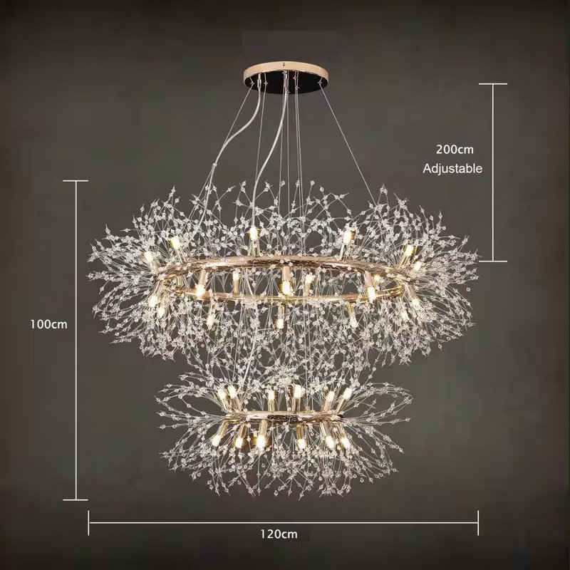 Anguri 32-Light Crystal Unique Chandelier