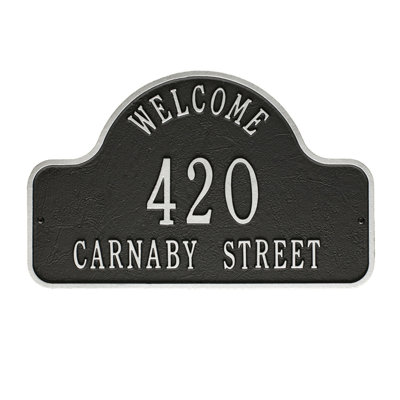 3-Line Wall Address Plaque