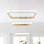 Luminaire suspendu moderne à 3 anneaux à DEL à intensité variable, plafonnier à hauteur réglable pour salle à manger, salon, îlot de cuisine, chambre à coucher, vestibule