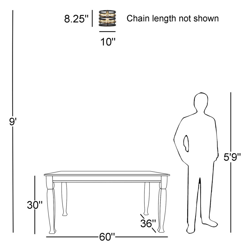 Zilla  1 - Light Antique Bronze Single Pendant