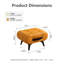 Repose-pieds rembourré en similicuir, repose-pieds, tabouret décoratif pour la maison-1698371073