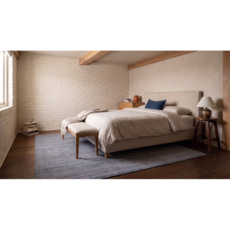 Tapis contemporain multicolore en laine noué à la main, 3 pi x 5 pi
