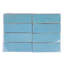 Handmade 2" x 6"-in Moroccan Zellige Solid Color Powder Blue