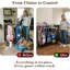 Organisateur de sacs de golf pour le garage, support de rangement de golf avec 6 fentes pour club, tiroir en tissu et roues verrouillables, peut contenir 2 sacs, pour le rangement de golf à la maison