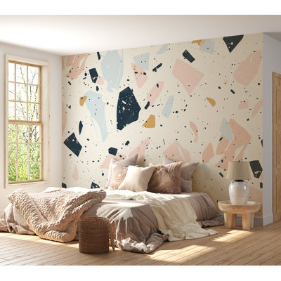 Peel & Stick Wall Mural - Terrazzo With Large Stones