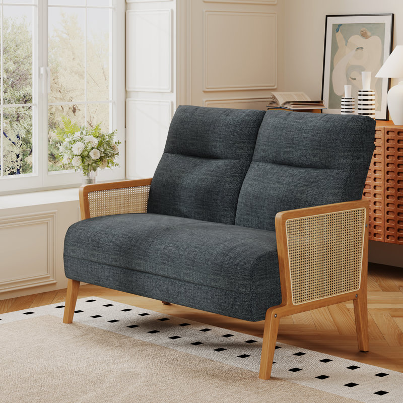 48'' Upholstered Loveseat, Gray