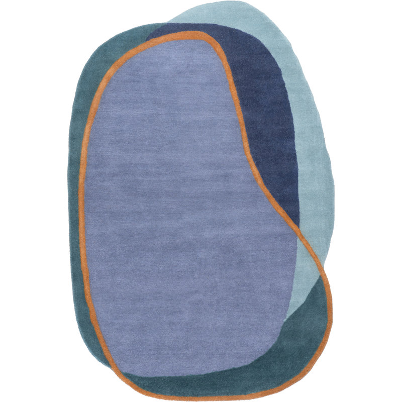 Greenwich Abstract Wool Area Rug, Novelty 7'6" x 9'6"