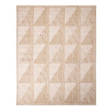 Rug & Kilim’S Scandinavian-Inspired Tan Peach And White Natural Wool Rug