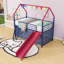 Lit mezzanine simple avec glissade et accessoires ludiques-1155732826