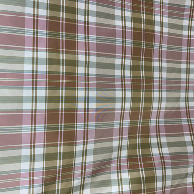 Tissu Owen | Tissu de soie géométrique rayé carré | Tissu avec draperie et rideaux