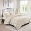 Literie en chenille de coton très grand / très grand avec 2 taies décoratives assorties, housse de couette lavable à la machine pour très grand lit, comprend des taies décoratives-121234536-121234534
