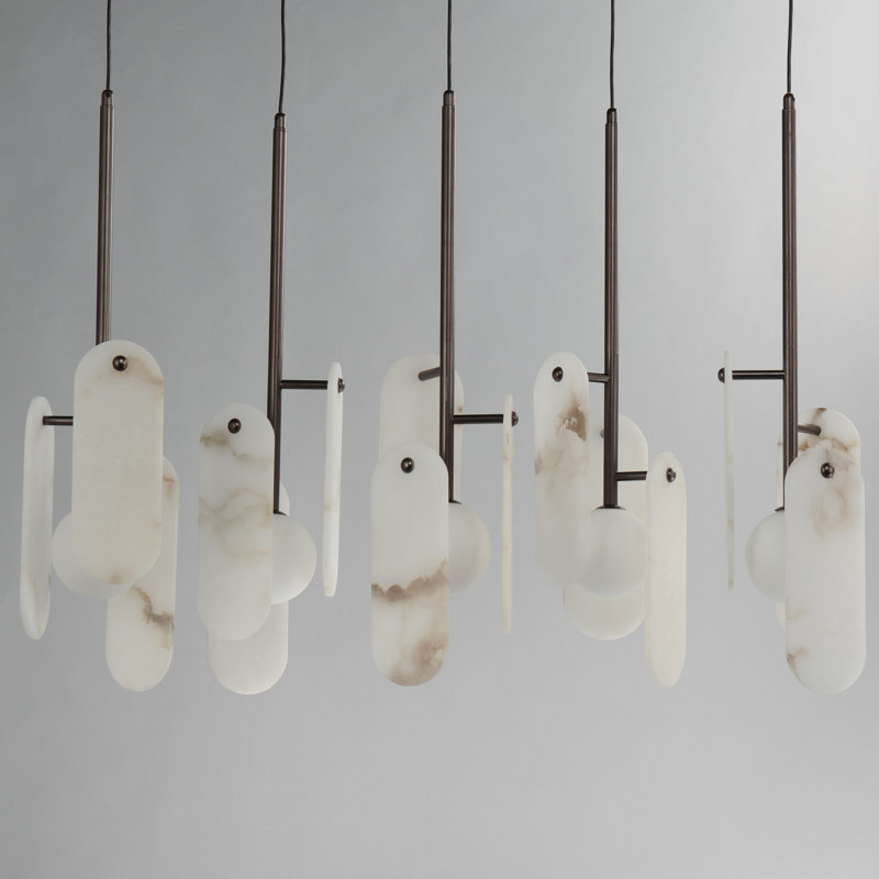 Megalith 5 - Light LED Pendant, Light Brown, Brushed Bronze