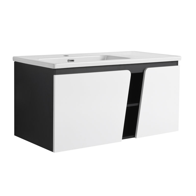 Meuble-lavabo mural flottant 40 po Gateshead