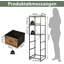 Cruzville 43cm W Metal Shelf Unit