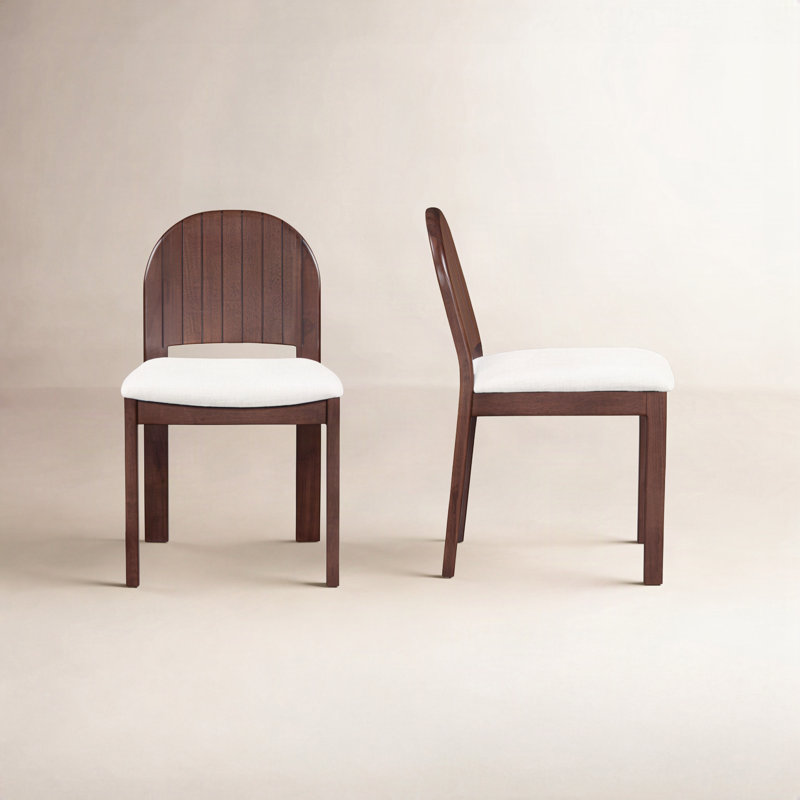 Emil Dining Chair Cream-Set of Two, White