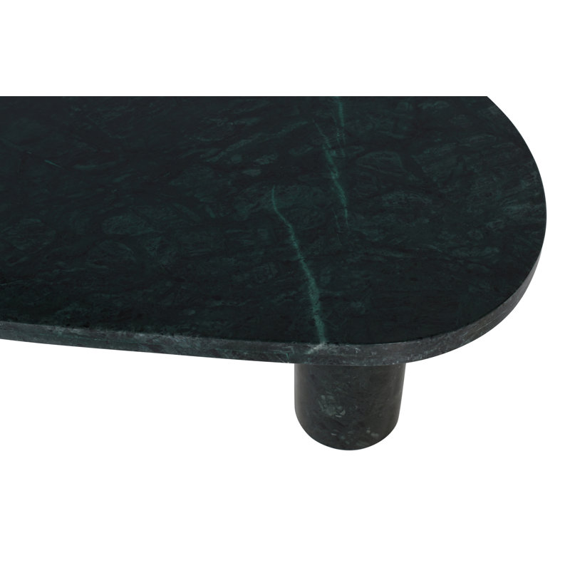 Messina Coffee Table, Green Marble