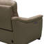 Causeuse inclinable en cuir véritable 61 po Inabat; causeuse inclinable à accoudoirs roulés